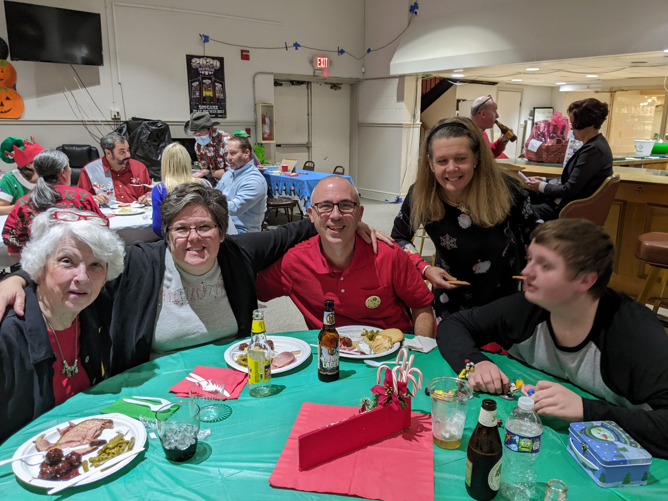 Members gather for a holiday picture.